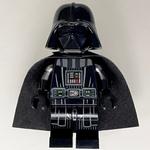 Darth Vader, White Skin, 50231 Cape, Robe Hem and Stripes on Legs, Printed Arms