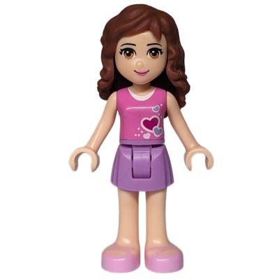 Olivia - Dark Pink Top, Medium Lavender Skirt