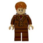 Fred Weasley in Reddish Brown Suit, Dark Red Tie