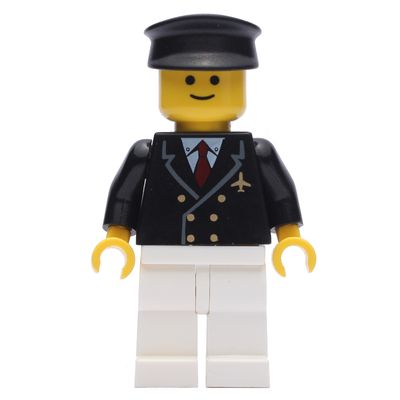 Pilot - Black Torso, White Legs, Black Cap