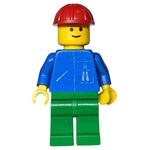 Blue Torso, Green Legs, Red Helmet