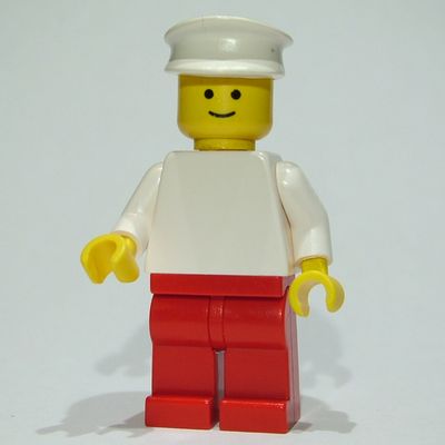 White Torso, Red Legs, White Hat