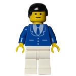 Blue Torso, White Legs, Black Hair