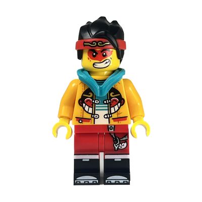 Monkie Kid, Dark Turquoise Hood, Red Eye Make-up