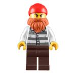 Criminal, Prison Shirt with #86753, Beard, Red Head Wrap