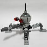 Dwarf Spider Droid, Dark Bluish Gray Dome, Fixed Dark Bluish Gray Cannon