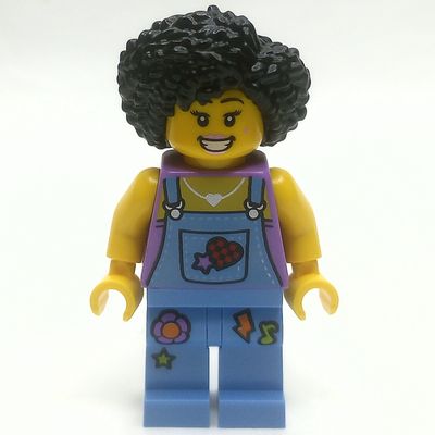 Street Musician, Medium Blue Overalls