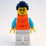 Ocean Explorer, White Suit, Orange Life Vest