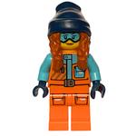 Arctic Explorer, Tina Tarantula, Orange Suit, Dark Blue Beanie Hat with Hair