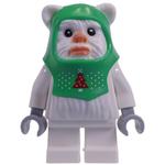 Ewok, White, Bright Green Hood