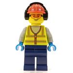 Ground Crew, Vibrant Yellow Safety Vest, Ear Defenders
