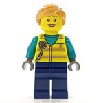 Ground Crew, Vibrant Yellow Safety Vest, Nougat Hair