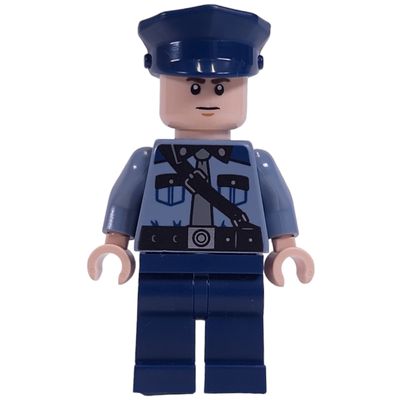 Guard, Sand Blue Torso, Dark Blue Legs, Dark Blue Cap, Light Nougat Head