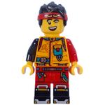 Monkie Kid, Bright Light Orange Jacket, Winking
