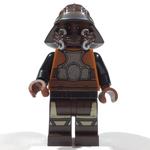 Lando Calrissian, Skiff Guard Disguise, Dark Brown Helmet and Legs