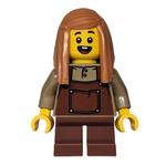 Kid, Dark Tan Torso, Reddish Brown Apron, Medium Nougat Hair