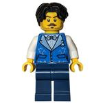 Man, Blue Torso, Dark Blue Legs, Black Hair