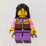 Kid, Reddish Brown Torso, Medium Lavender Legs, Black Hair