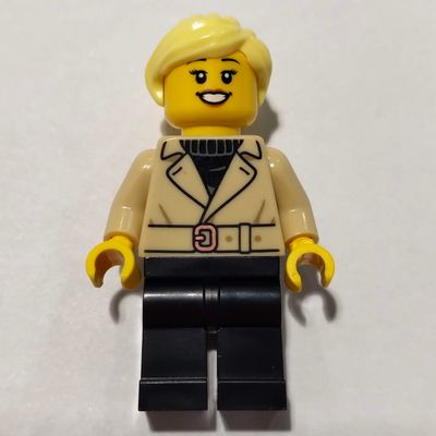Hiker, Tan Coat, Black Legs, Bright Light Yellow Hair