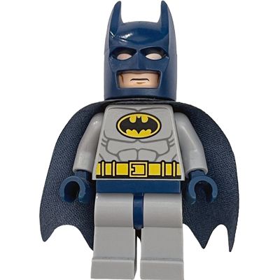 Batman, Light Bluish Gray Suit, Dark Blue Cape and 10113 Cowl