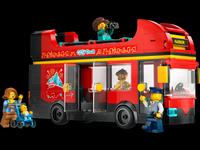 Red Double-Decker Sightseeing Bus