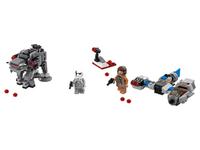 Ski Speeder vs First Order Walker Microfighters
