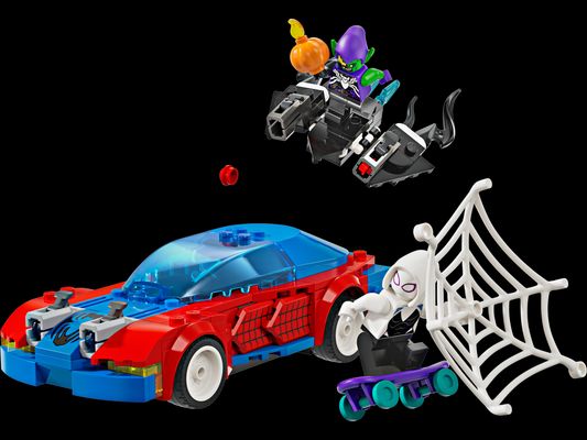 Spider-Man Race Car & Venom Green Goblin